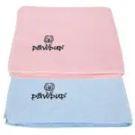 PAWPUP Dog Towel Super Absorbent Microfiber Pet Towel For Dogs, Cats And Other Pets (40x24 Inches, Pink and Blue)